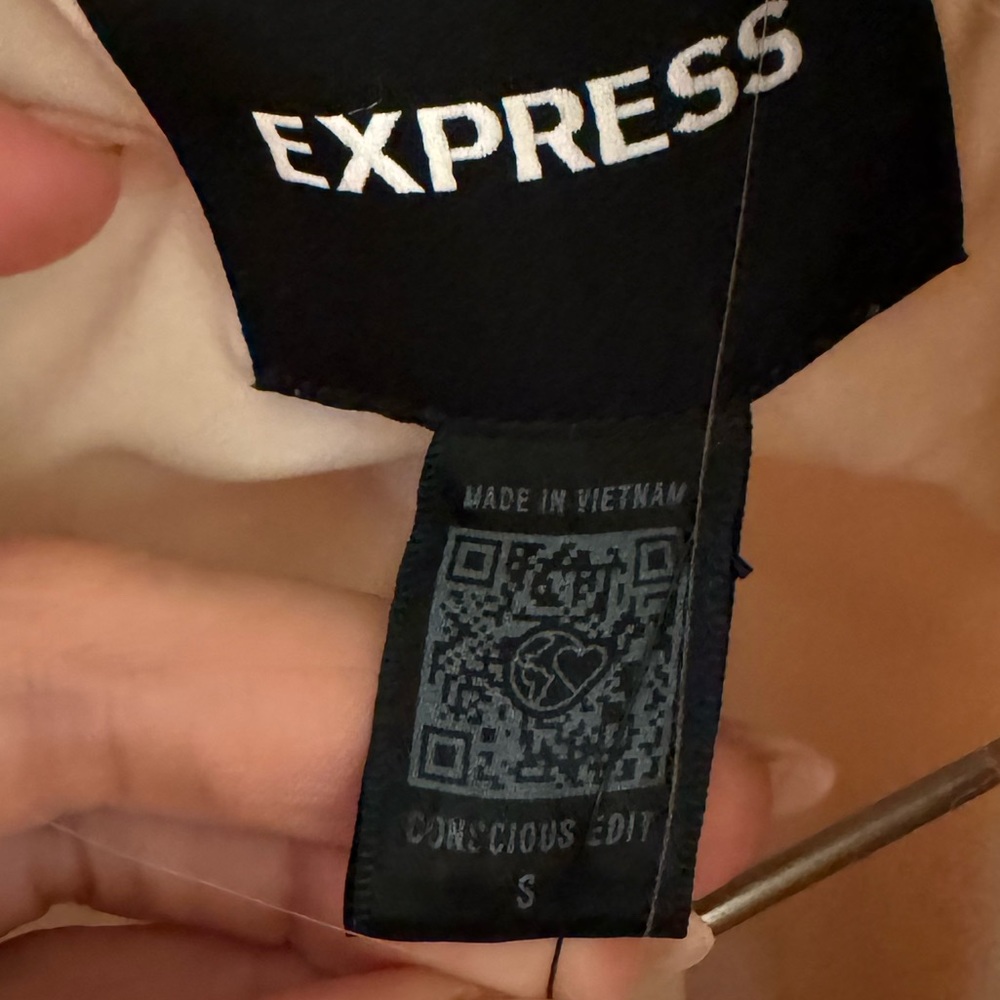 Express Sherpa Size Small Wool-Blend Label Shaut … - image 6